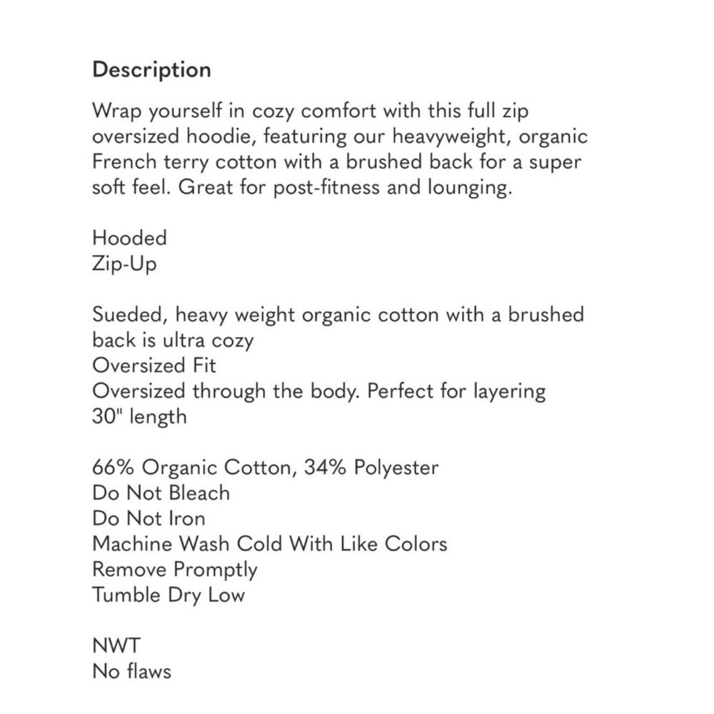 Vuori Halo Restore Black Zip-Up Hoodie - Size Medium - Picture 5 of 8